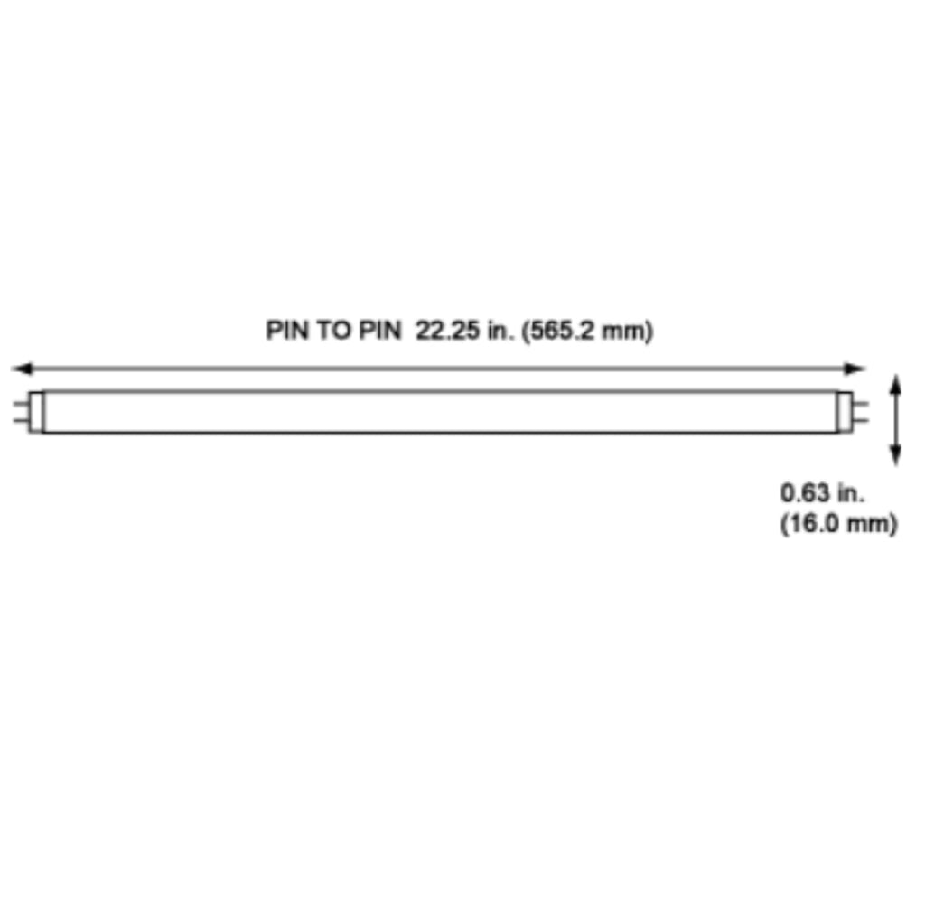 24 Inch T5 Fluorescent Bulb 24W 4100K Neutral White Linear Tube Pack of 6 Y711