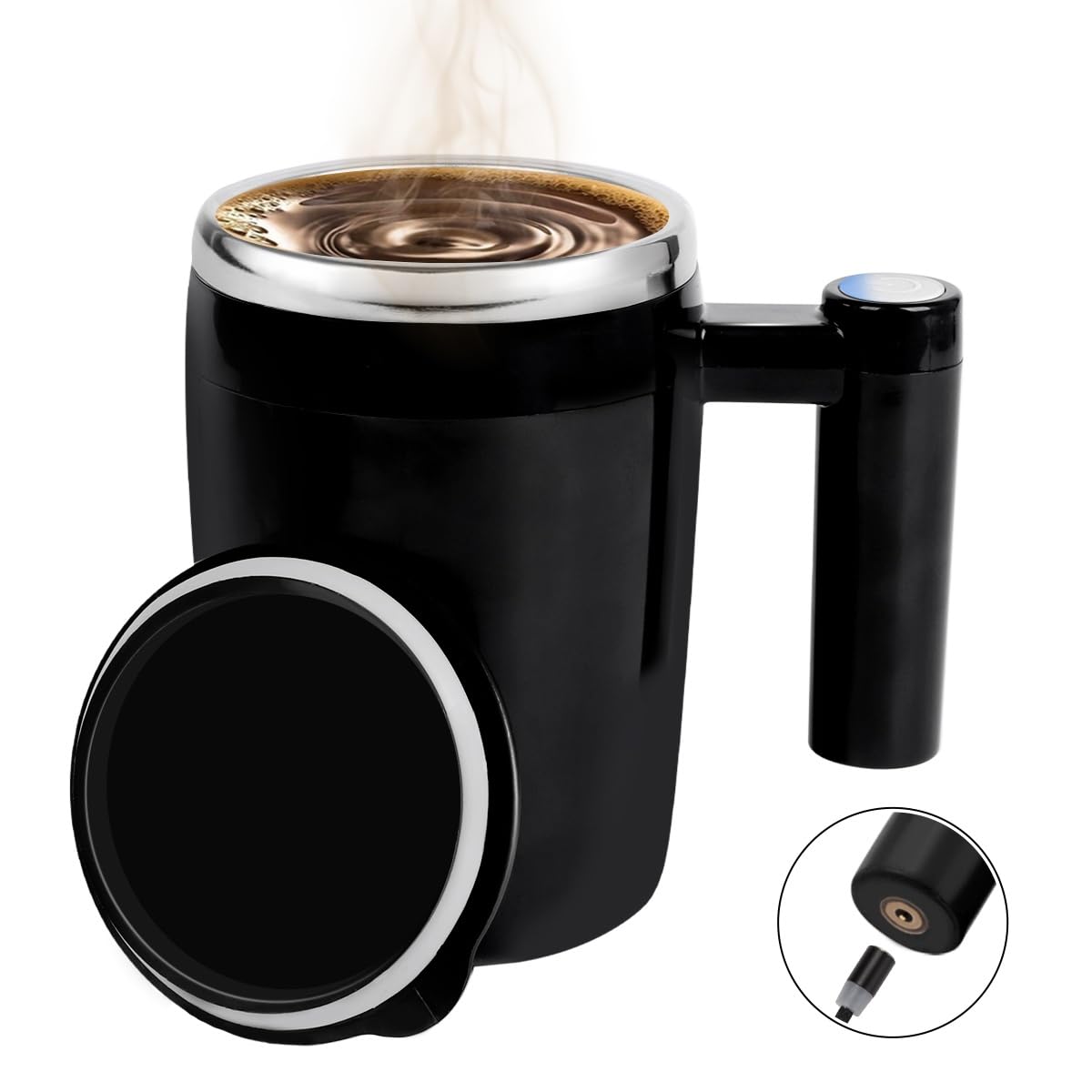 14oz Rechargeable Self Stirring Coffee Mug G8449