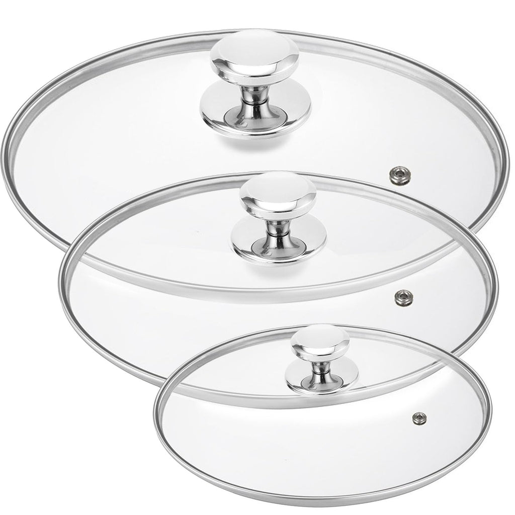 3 pcs Glass Lid Replacement Set (8 In + 10.25 In + 12 In) I8031