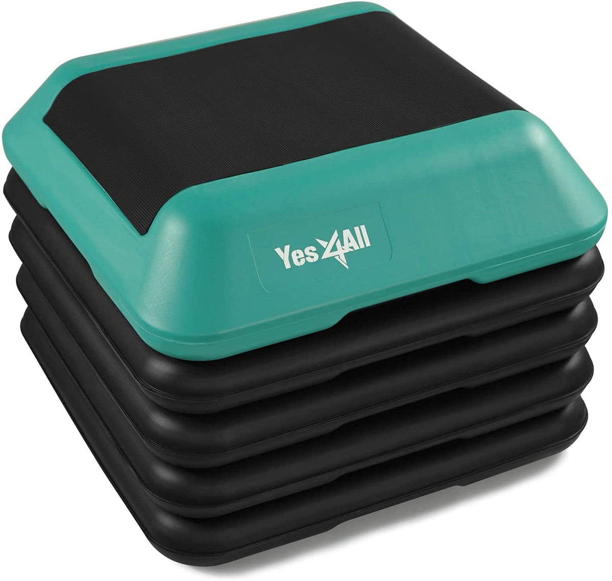 Adjustable Aerobic Step Platform with Stackable Risers Q78955