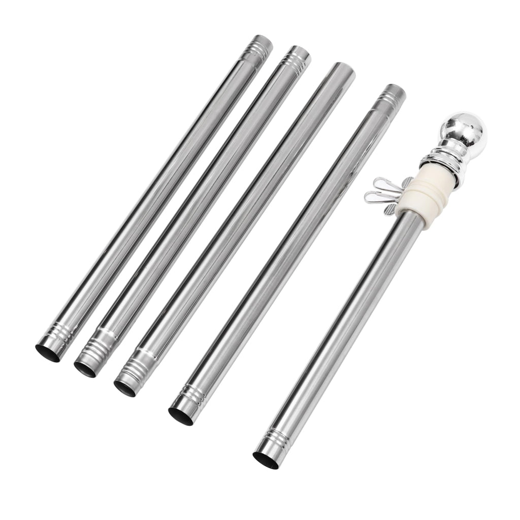 Stainless Steel 6 Foot Adjustable Wall Mount Flagpole Kit Z436