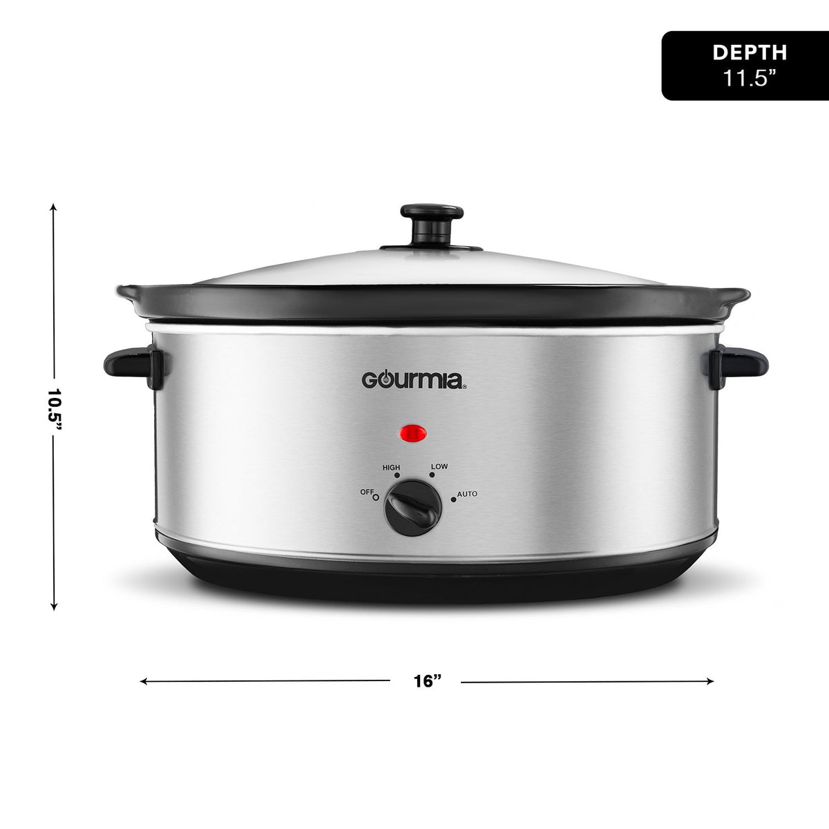 7 Qt Stainless Steel Slow Cooker V433