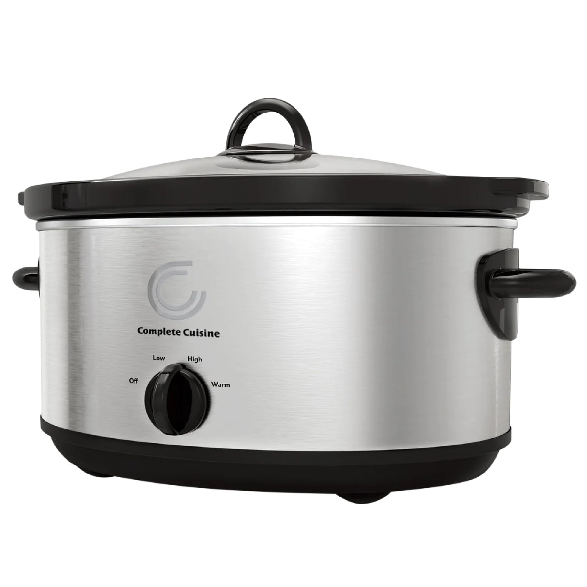 7-Quart Oval Stainless-Steel Slow Cooker W238542