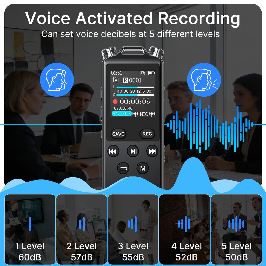 160GB Voice Recorder with Playback R338