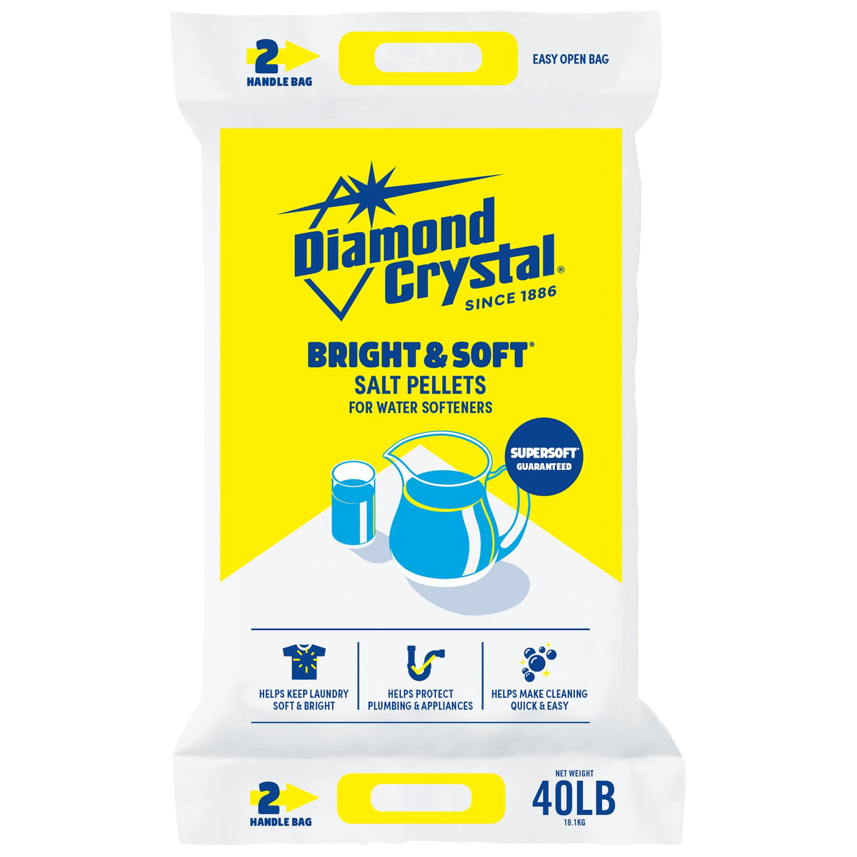 6 Pack Water Softener Salt Pellets, 40 Pounds K3220