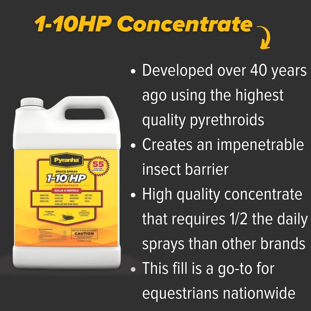 1-10 HP Concentrate Refill 2.5 Gallon Fly Control E292940