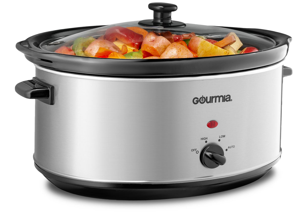 7 Qt Stainless Steel Slow Cooker V433