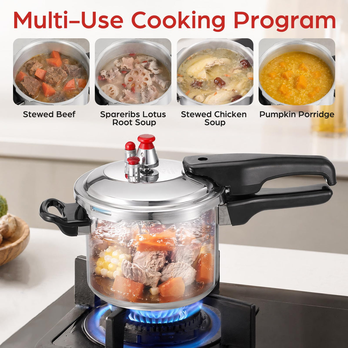 2.6 Quart Small Stovetop Pressure Cooker Y580309