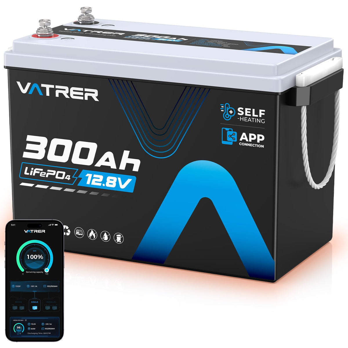 12V 300AH LiFePO4 Lithium Battery M483