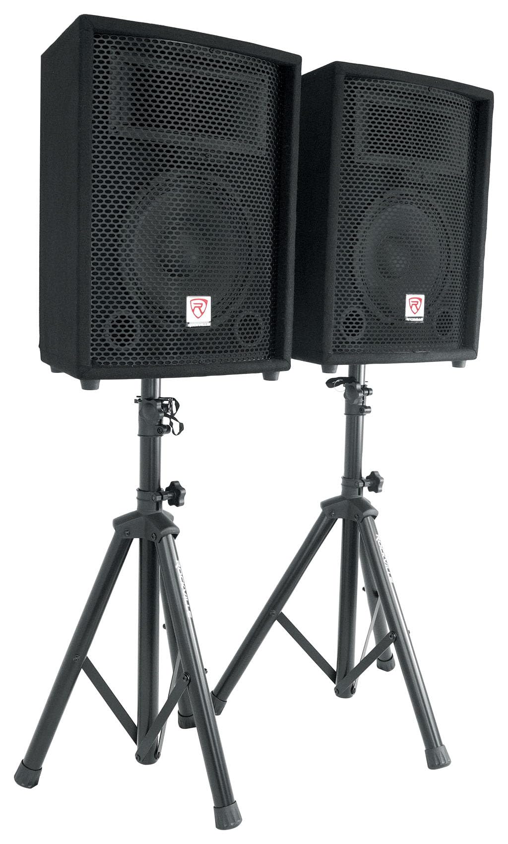 10" PA Speaker Pair with Mixer and Wireless Mics M232394