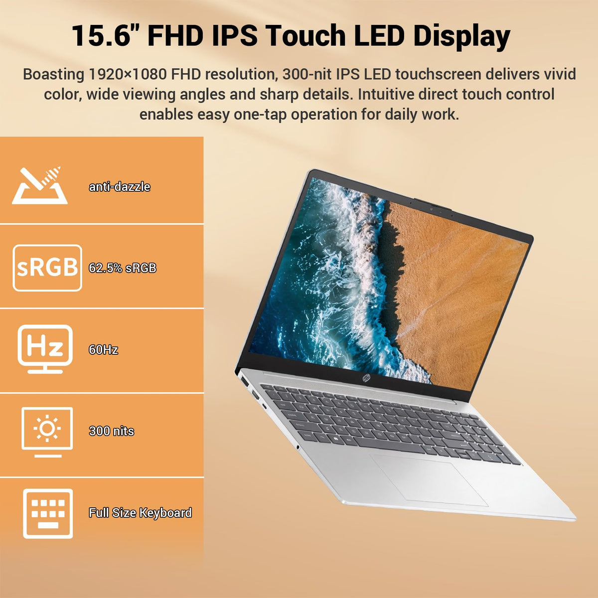 15.6" FHD Touchscreen Intel Core Ultra 5 Laptop K192253
