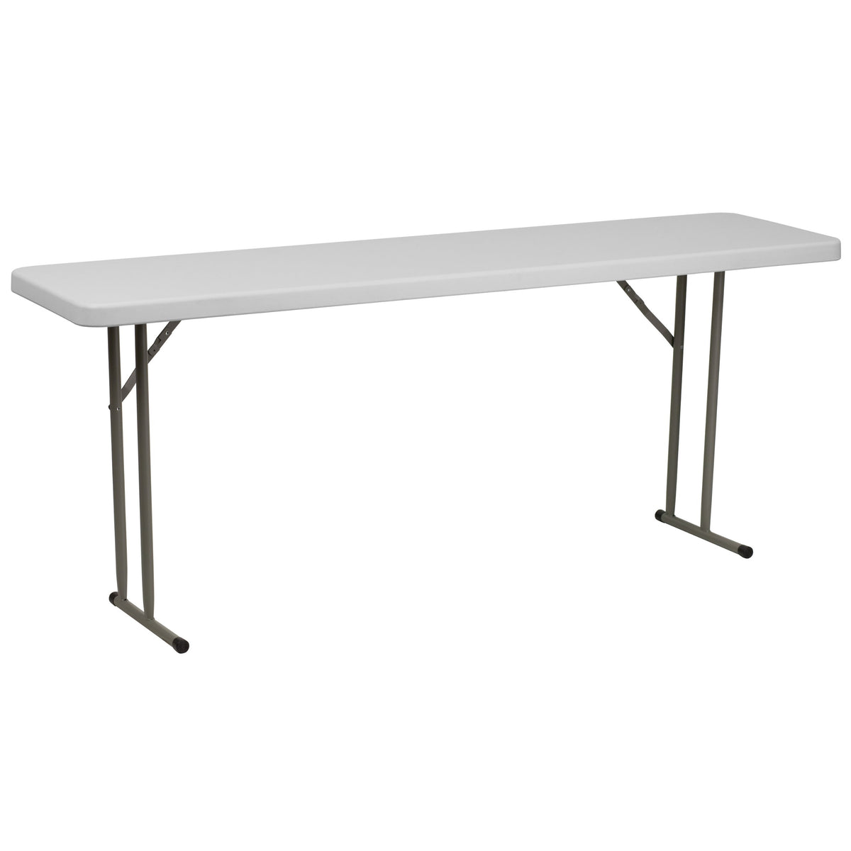 6-Foot White Plastic Folding Training Table B6697