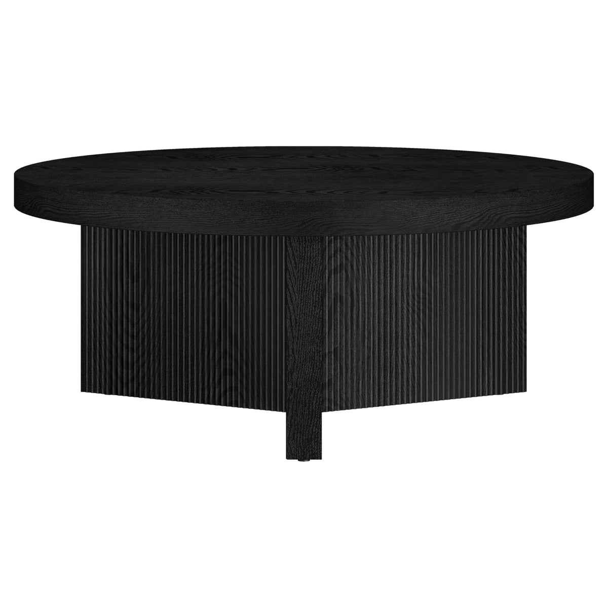 36" Scandinavian Fluted Coffee Table O495