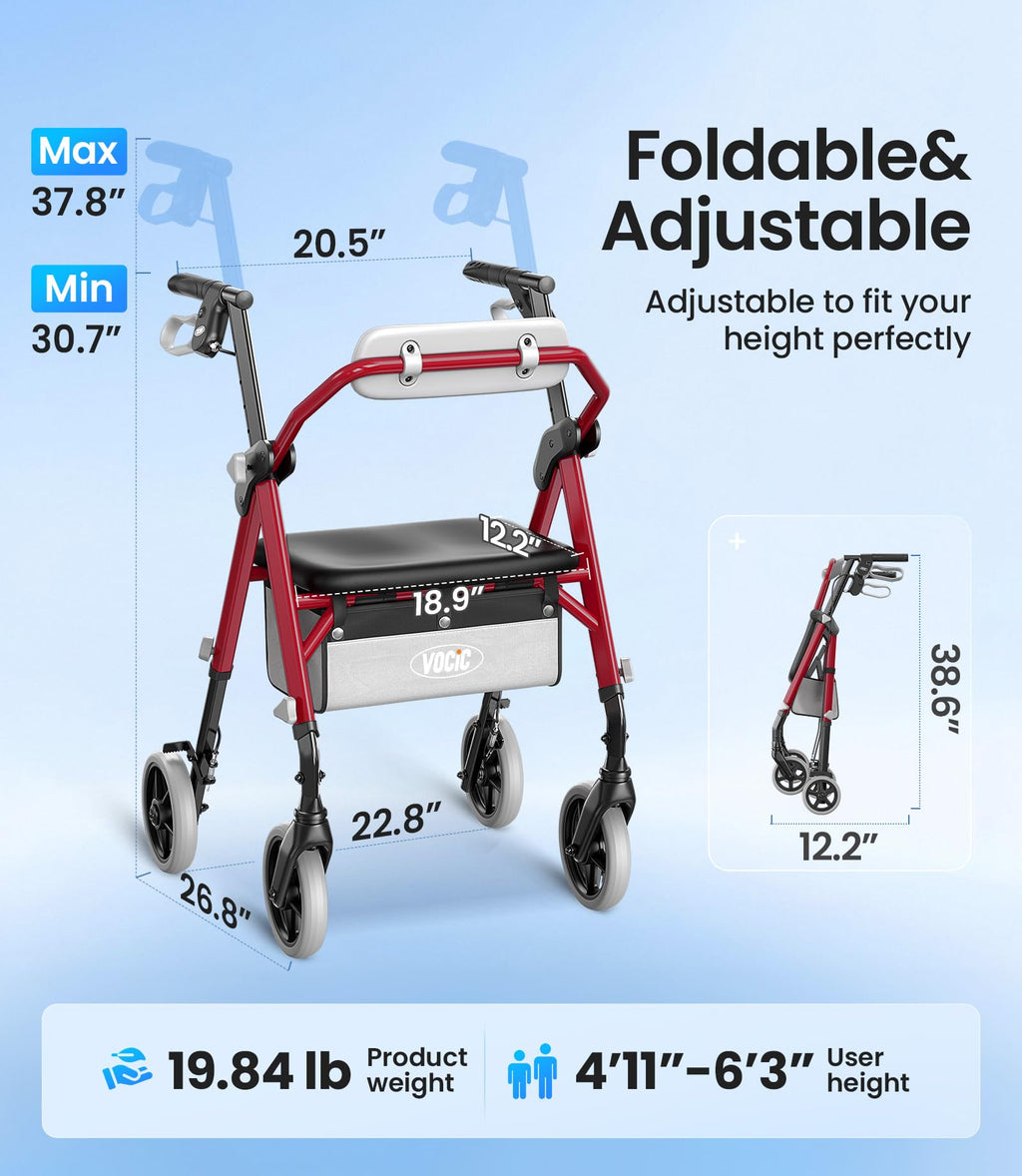 Rollator Walker with Seat L68648