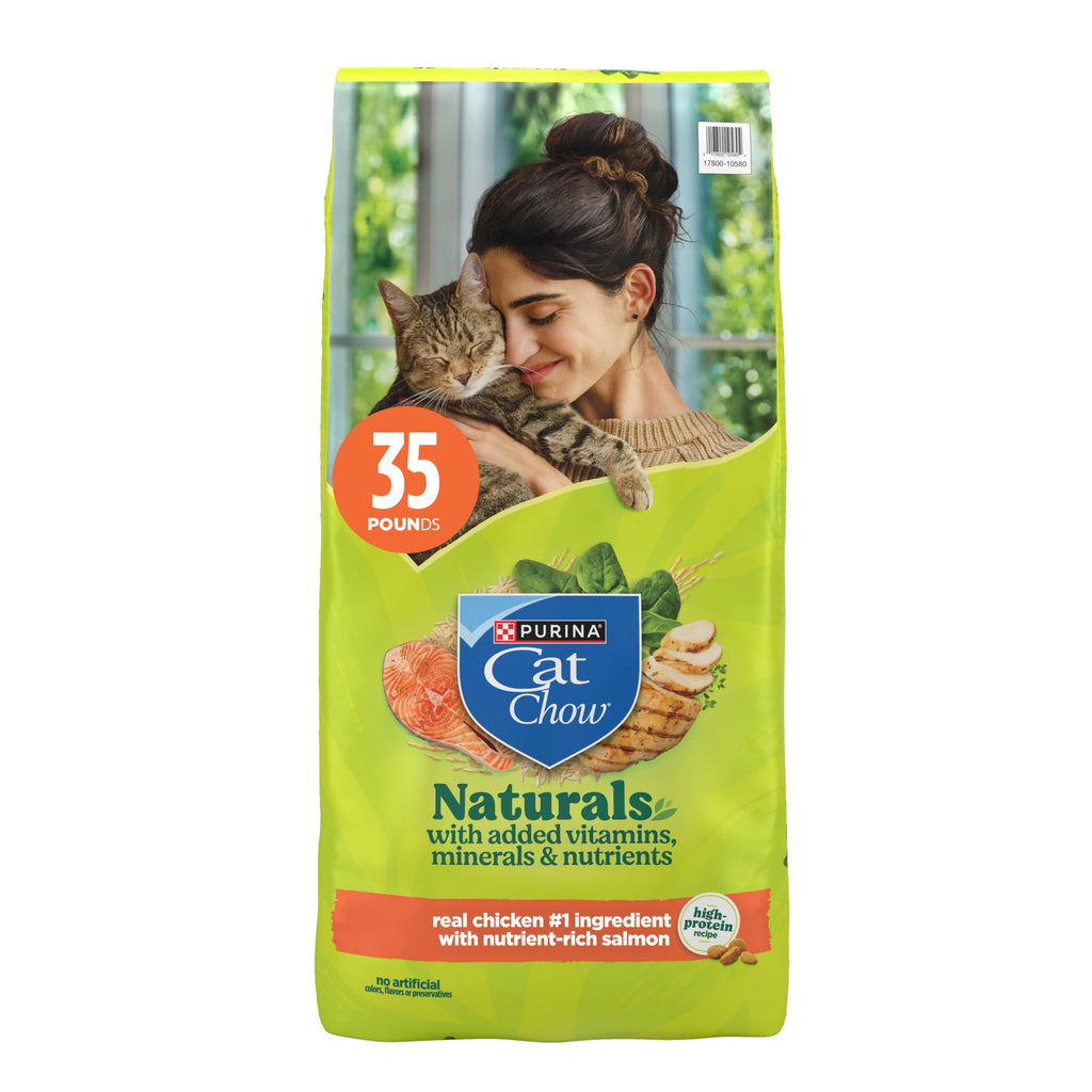 High Protein Dry Cat Food with Vitamins and Minerals 35 lb Bag M254086