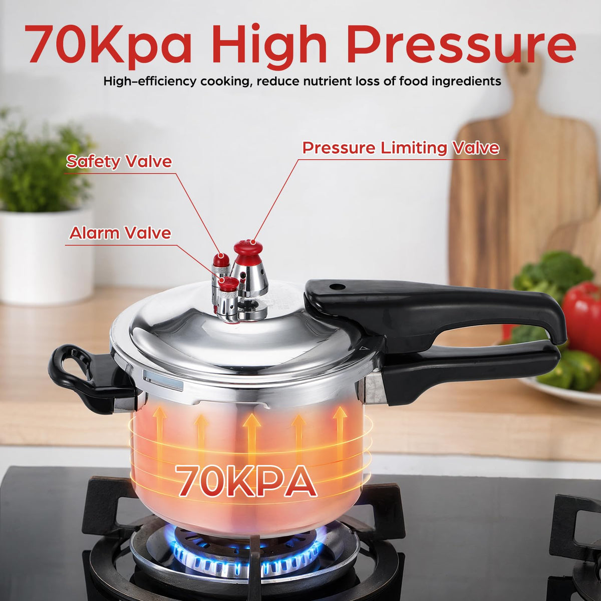 2.6 Quart Small Stovetop Pressure Cooker Y580309