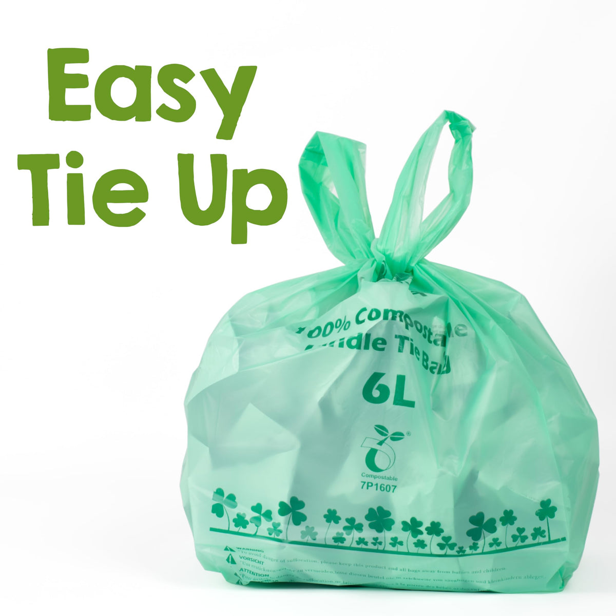 1.6 Gallon Compostable Kitchen Trash Bags D508