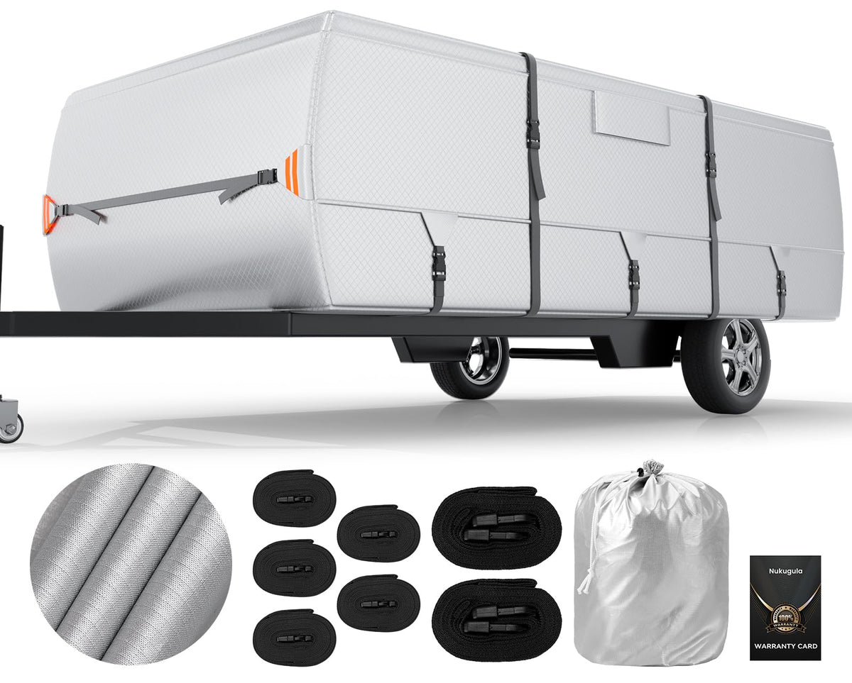 14'-16' Waterproof Oxford Fabric Camper Cover G86328