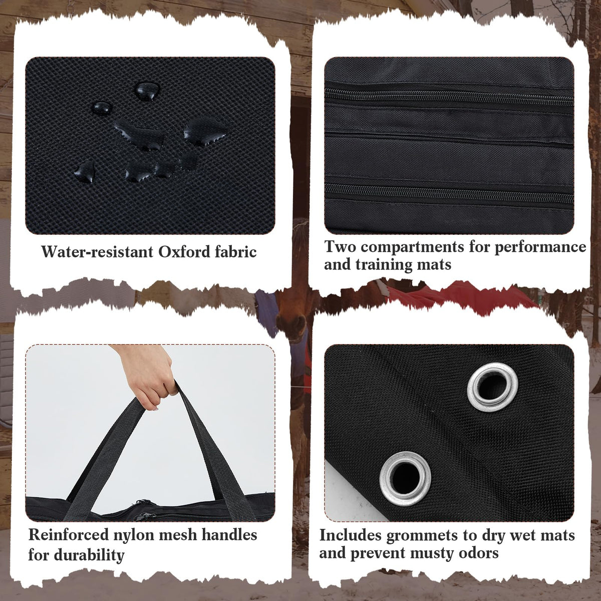 Saddle Pad Bag with Multiple Compartments G78882