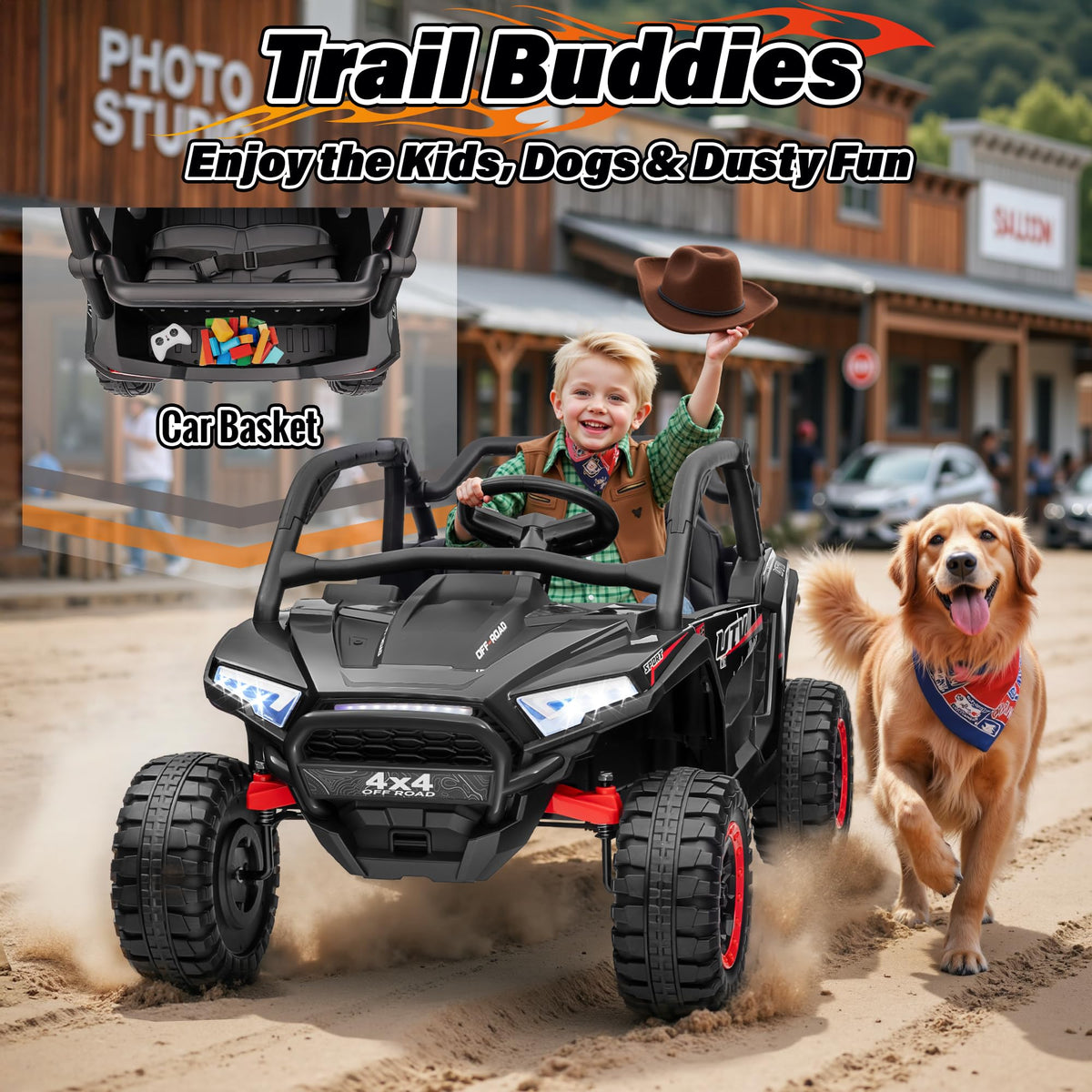 24V 2 Seater 4X4 Off-Road UTV Ride on Car B4618