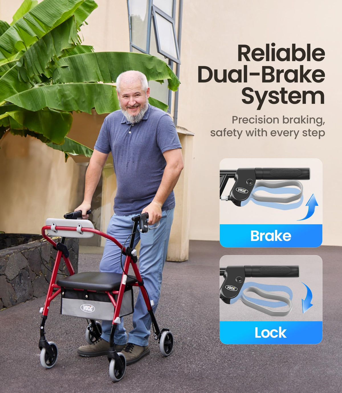 Rollator Walker with Seat L68648
