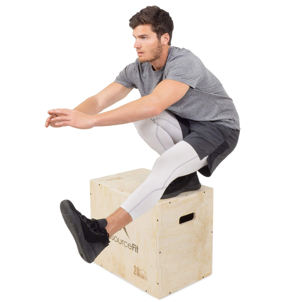 3-in-1 Wood Plyometric Jump Box R146925
