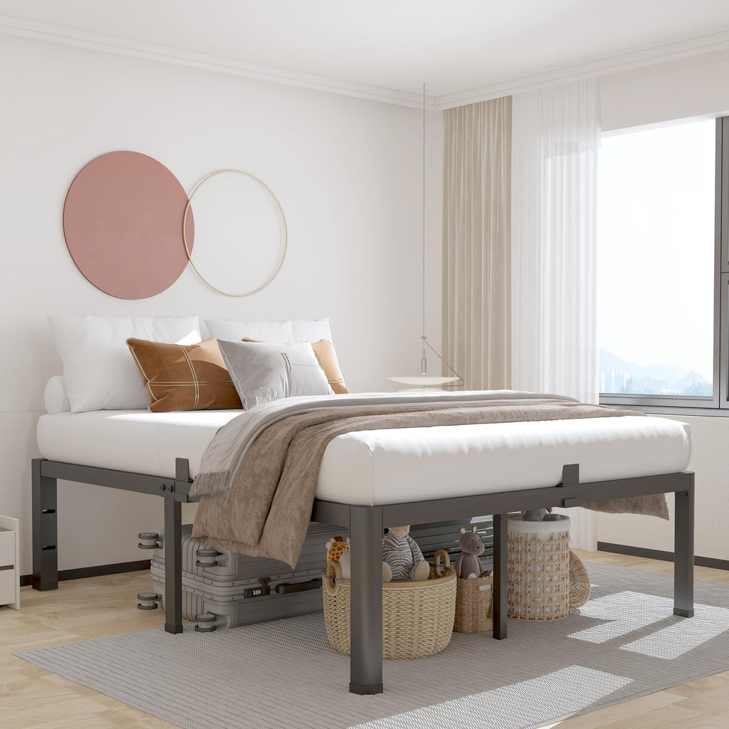 18 Inch Queen Bed Frame with Rounded Corner Q3685