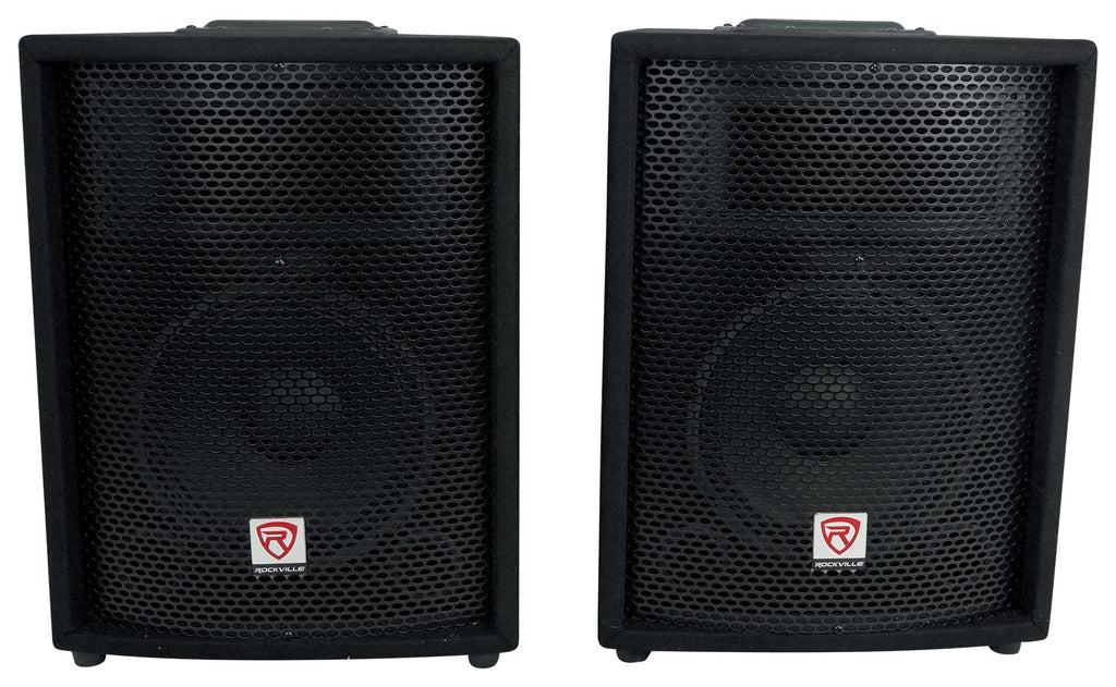 10" PA Speaker Pair with Mixer and Wireless Mics M232394