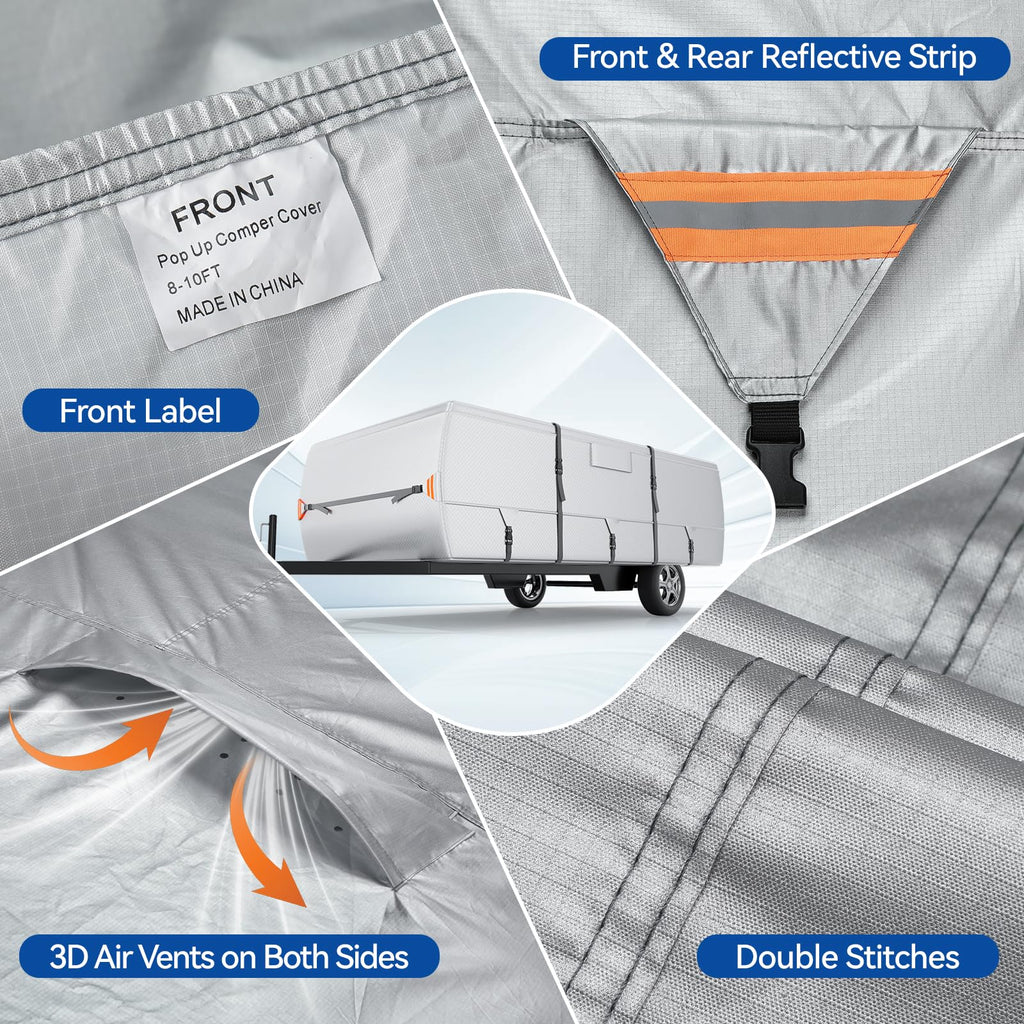 14'-16' Waterproof Oxford Fabric Camper Cover G86328