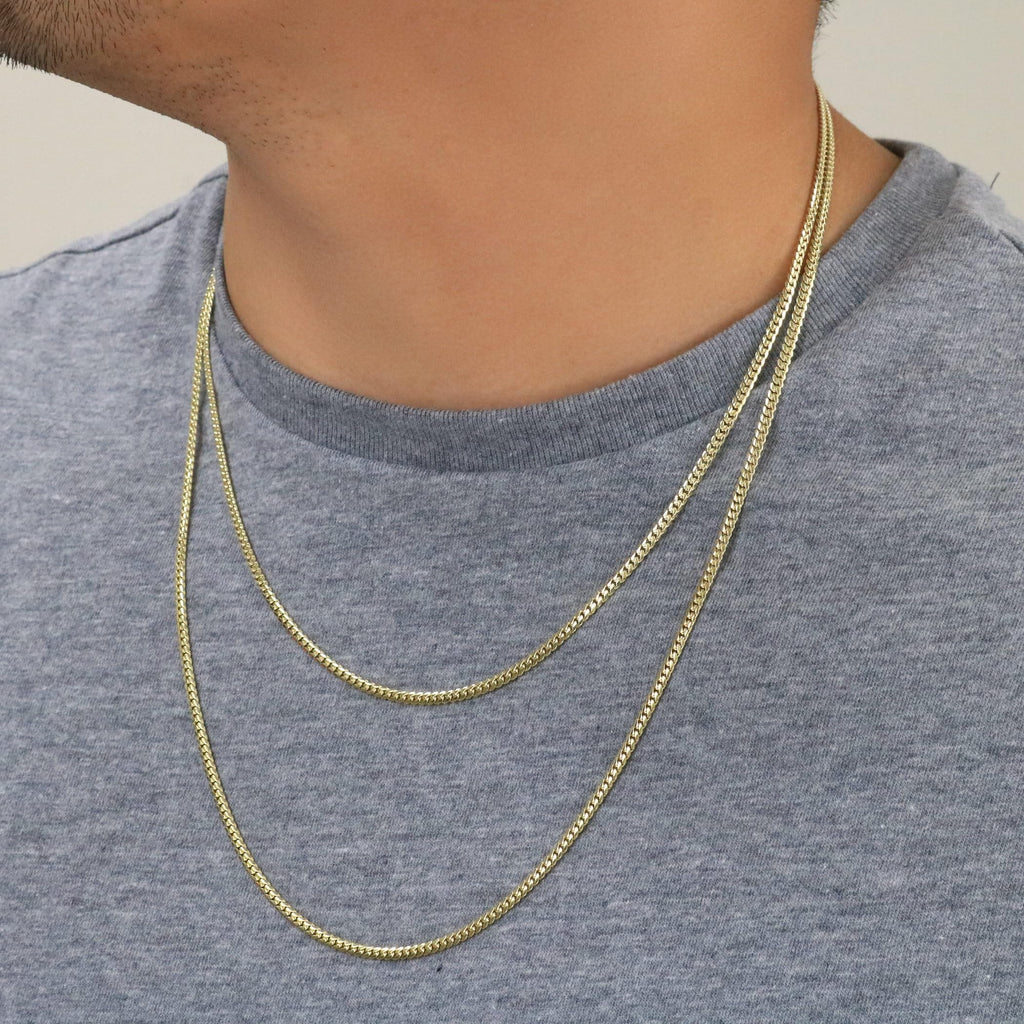 18k Yellow Gold Cuban Link Chain Necklace Z198998